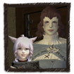picture of k'hylia and thyburgeim from the arcanist's guild in final fantasy xiv